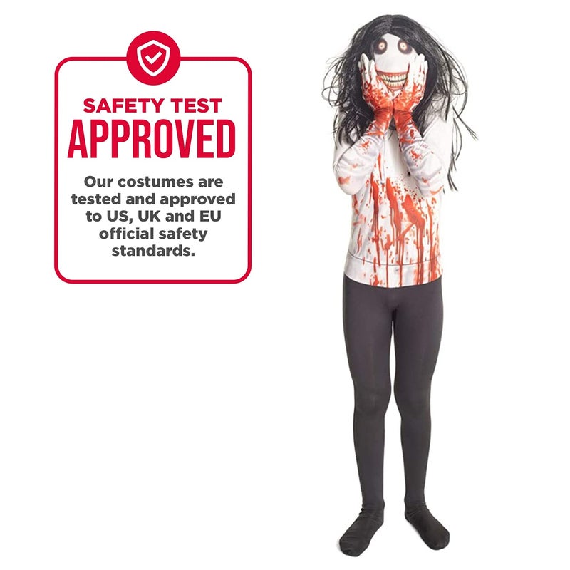 مورفسوتس زي Morphsuits Jeff The Killer Kids Monster Urban Legend - صغير 3'-3'5 / 6-8 سنوات (91سم-104 سم) - Image 5